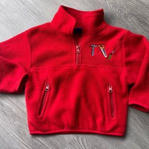 Vintage toddler zip up  tools